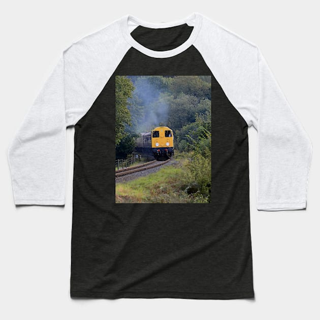 Vintage Class 20 British Rail loco Baseball T-Shirt by Random Railways